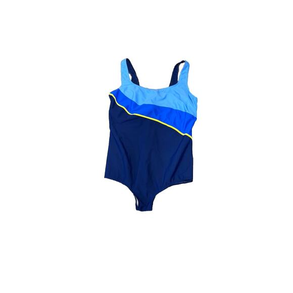 FANTASIZER Women's Navy Blue One-Piece Swimsuit Size 24W- Preloved - Picture 2 of 8